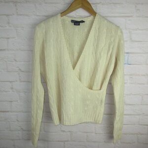 Ralph Lauren Faux Wrap Cashmere Wool Sweater‌‌‌‌‌‌‌‌‌‌‌‌